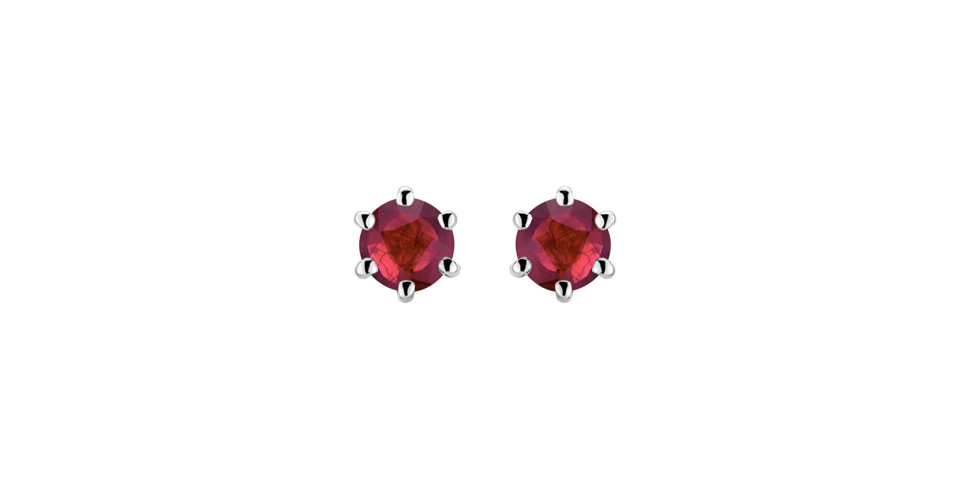 Earrings with Ruby Vesper Romance