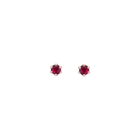 Earrings with Ruby Vesper Romance