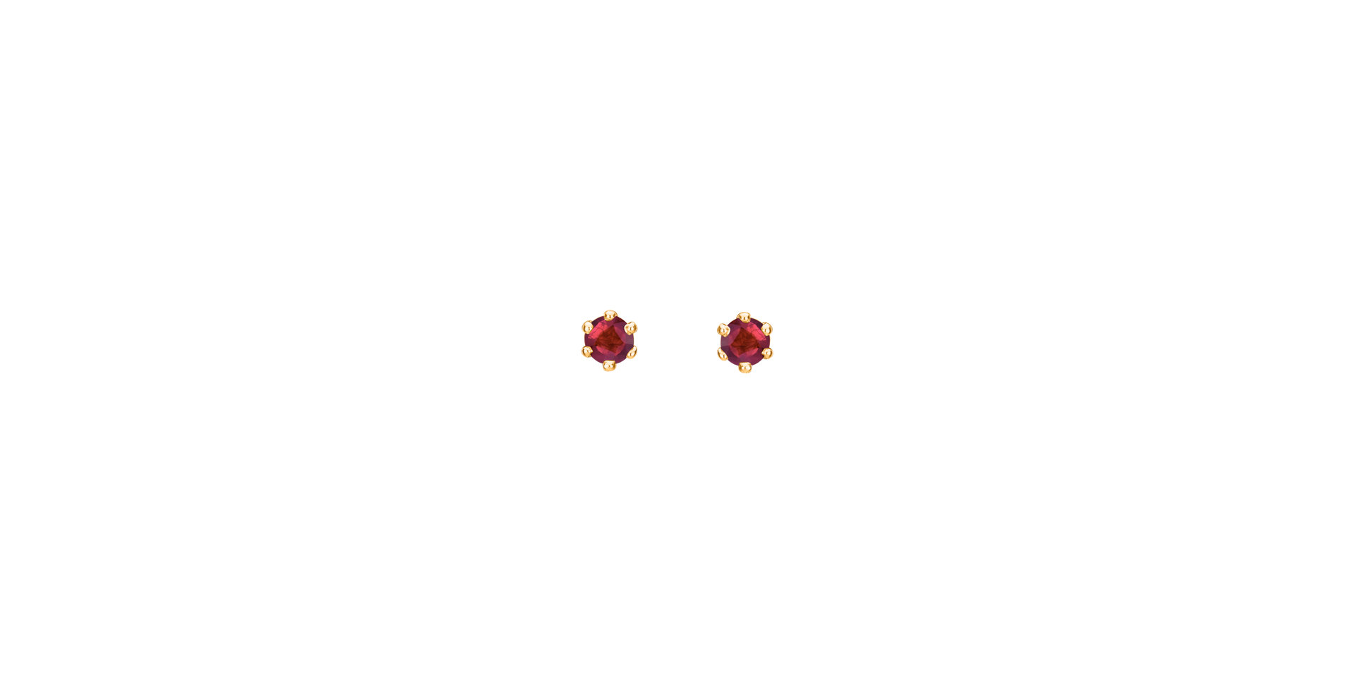 Earrings with Ruby Vesper Romance