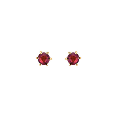 Earrings with Ruby Vesper Romance