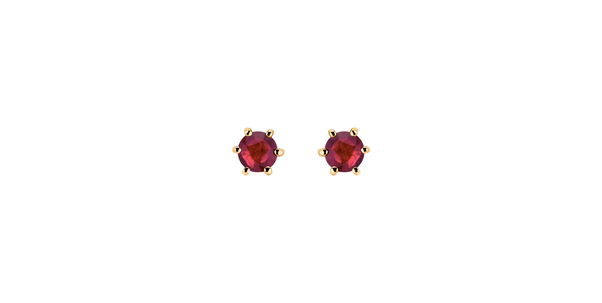Earrings with Ruby Vesper Romance