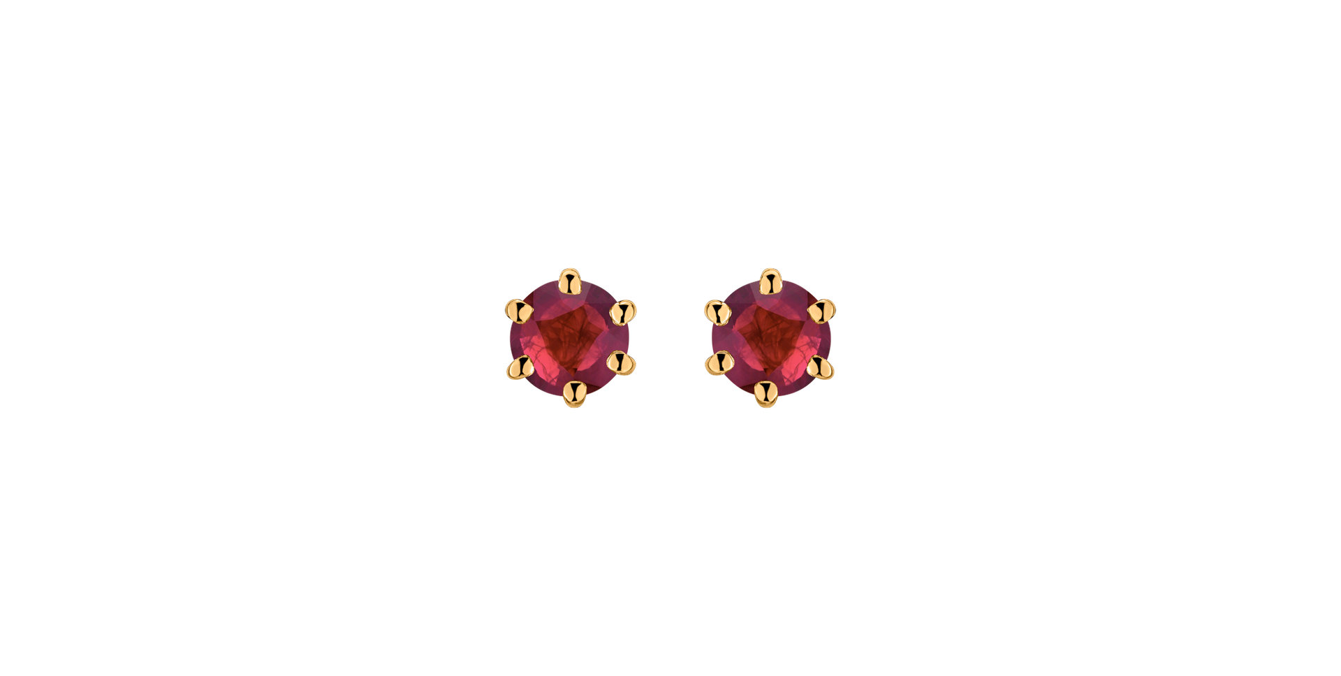 Earrings with Ruby Vesper Romance