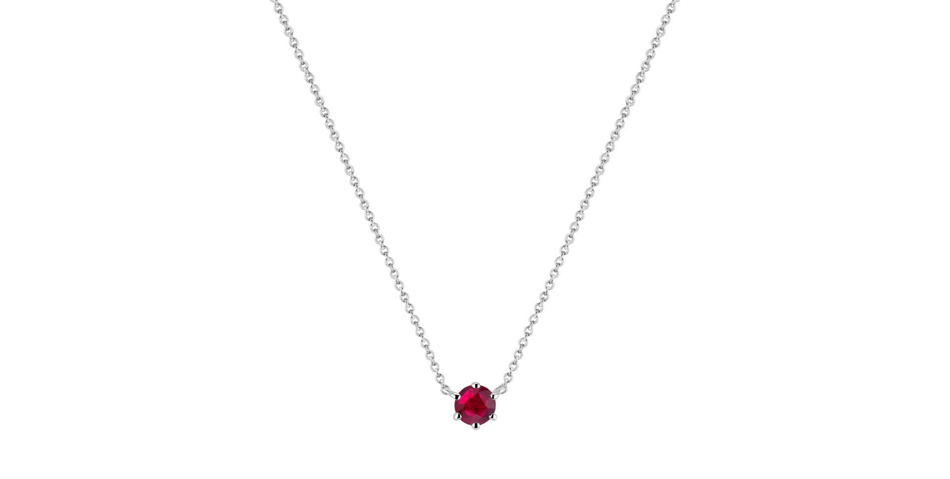 Necklace with Ruby Essential Drop