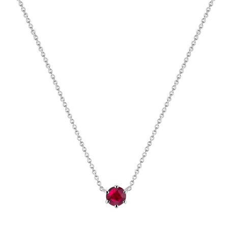 Necklace with Ruby Essential Drop