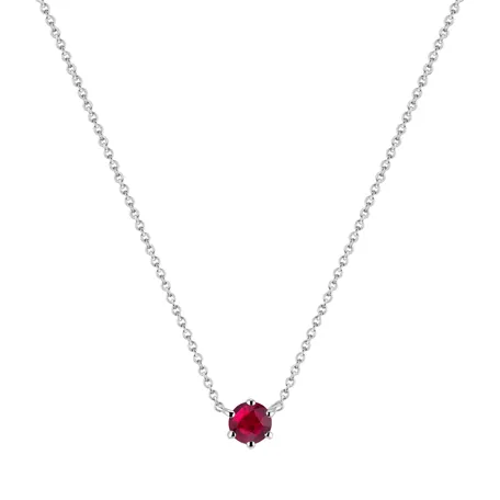 Necklace with Ruby Essential Drop
