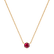 Necklace with Ruby Essential Drop4