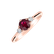 Diamond ring with Ruby Midnight Serenity5