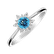 Diamond ring with Topaz Swiss Glowing Starlet4