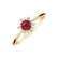 Diamond ring with Ruby Starlet4
