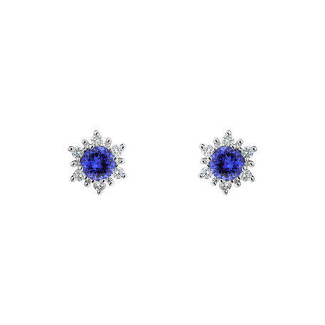 Diamond earrings with Tanzanite Fancy Fairytale