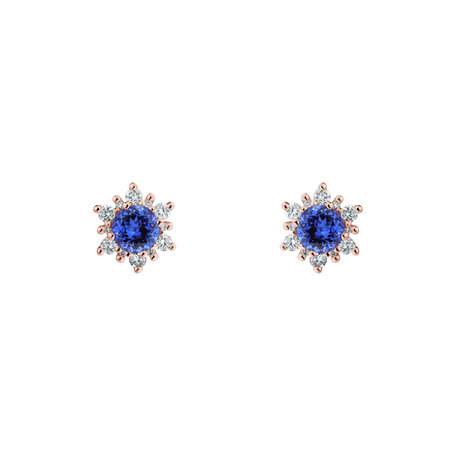 Diamond earrings with Tanzanite Fancy Fairytale