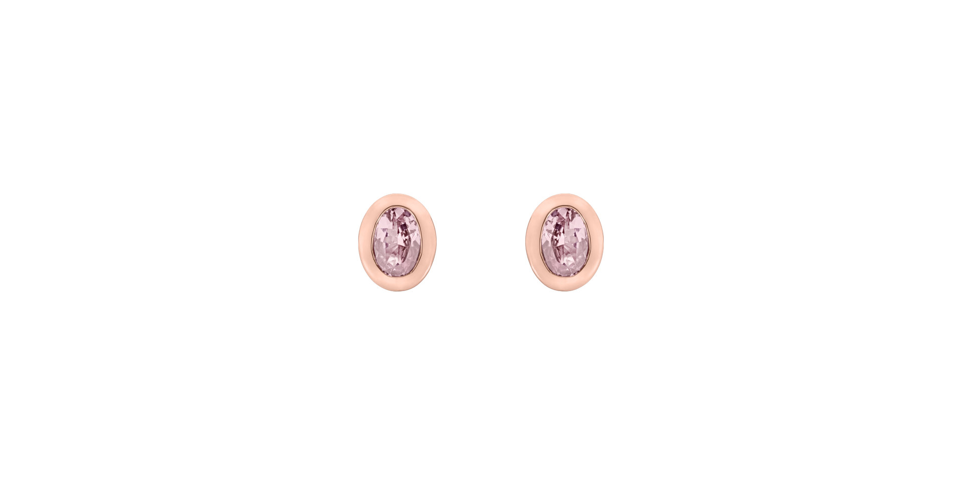 Earrings with Rose Quartz Sweet Candy
