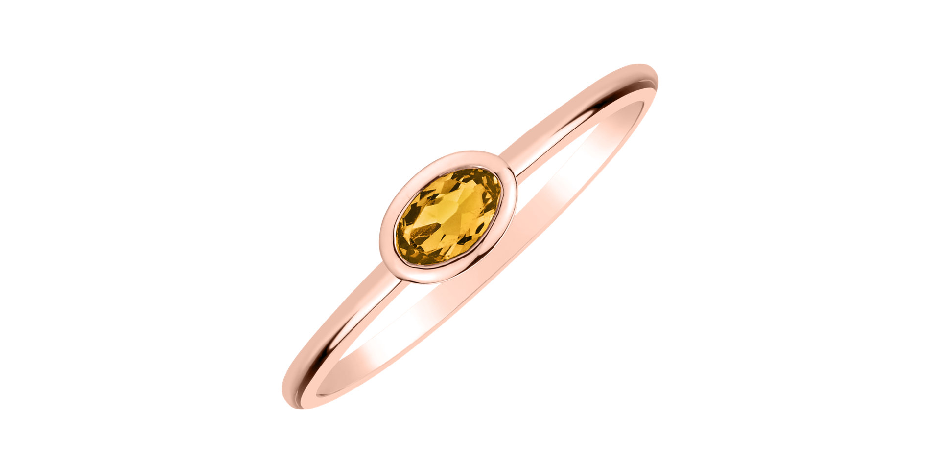 Ring with Citrine Space Bonbon