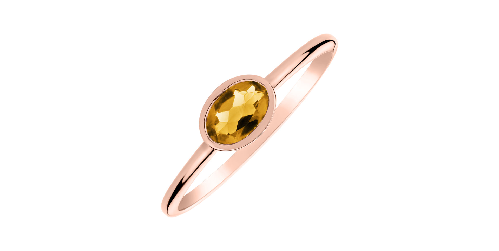 Ring with Citrine Space Bonbon