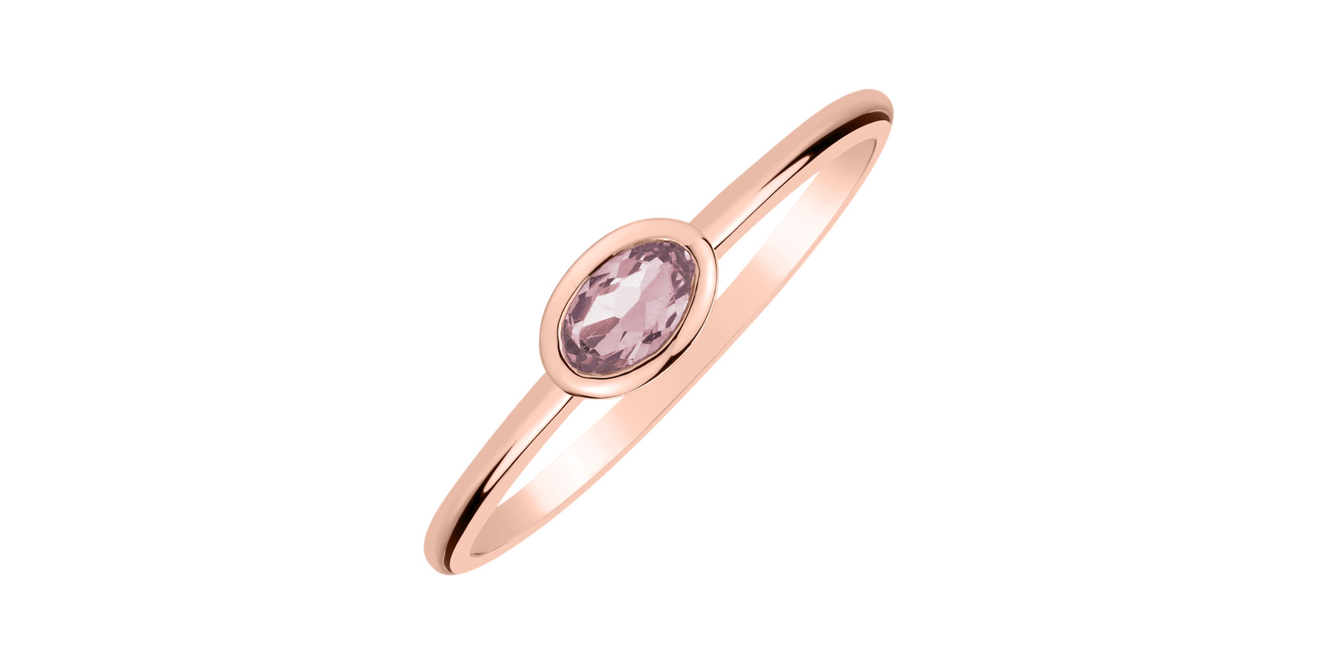 Ring with Rose Quartz Space Bonbon