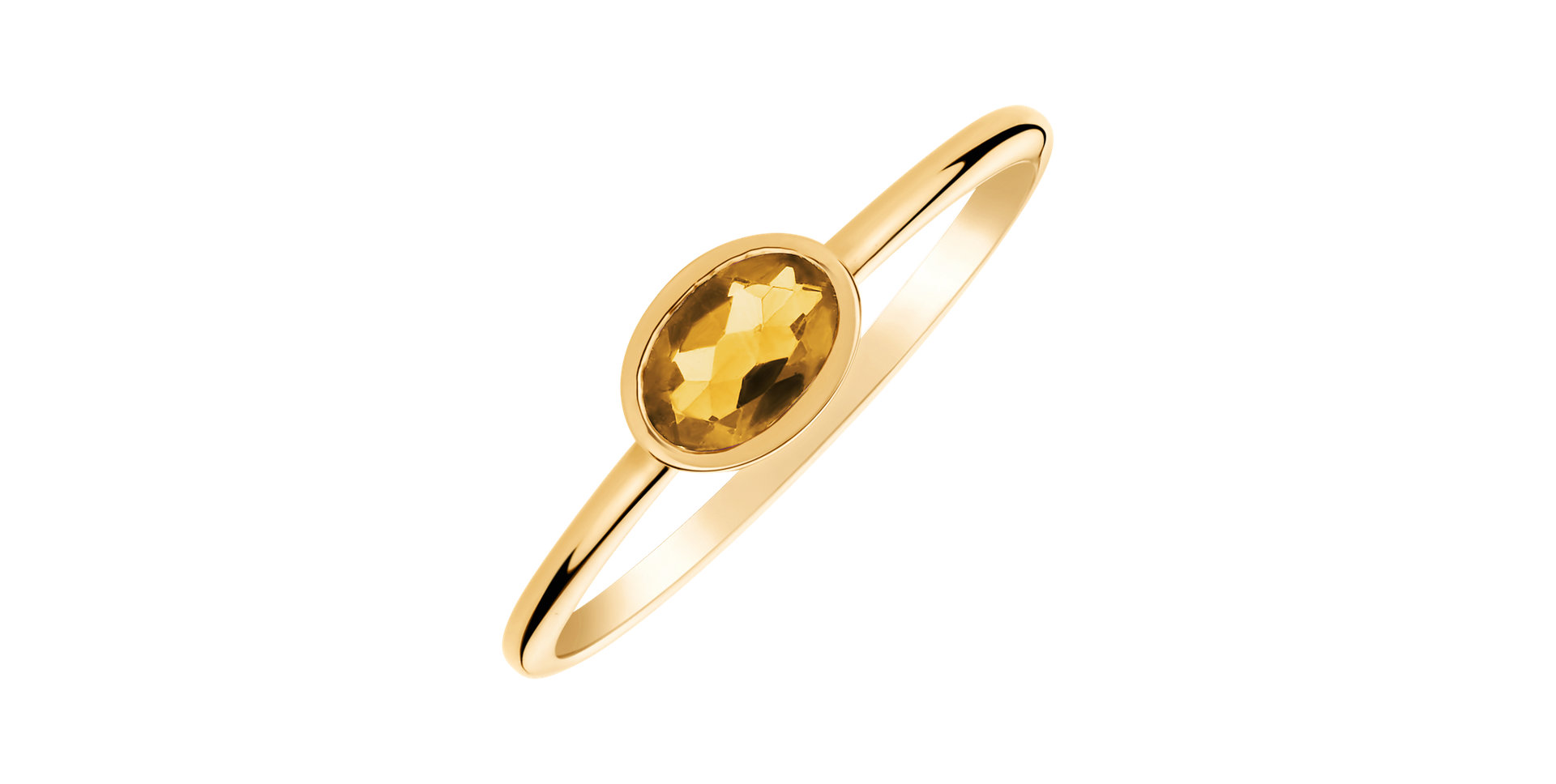 Ring with Citrine Space Bonbon