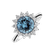 Diamond ring with Topaz Sky Stellar Sun4