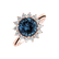 Diamond ring with Topaz London Stellar Sun4