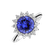 Diamond ring with Tanzanite Stellar Sun4