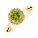 Diamond ring with Peridot Bonbon4