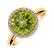 Diamond ring with Peridot Bonbon4