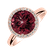 Diamond ring with Rhodolite Bonbon4