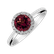 Diamond ring with Rhodolite Bonbon4