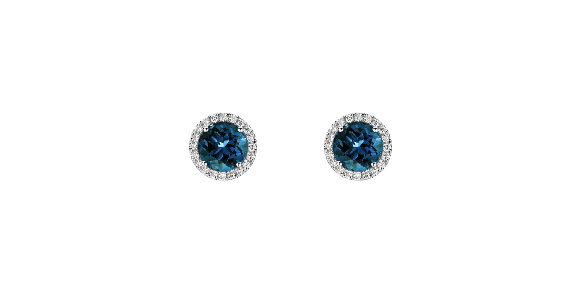 Diamond earrings with Topaz London Eternal Sunshine