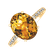 Diamond ring with Citrine Playful Glamour4
