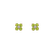 Diamond earrings with Peridot Divine Bloom5