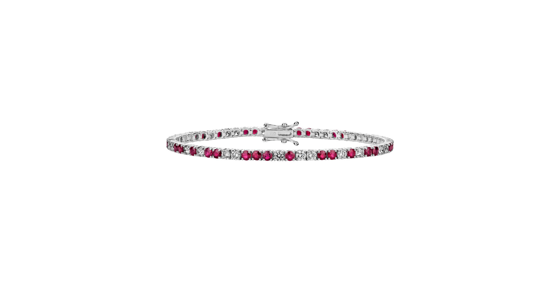 Diamond bracelet with Ruby Belissia