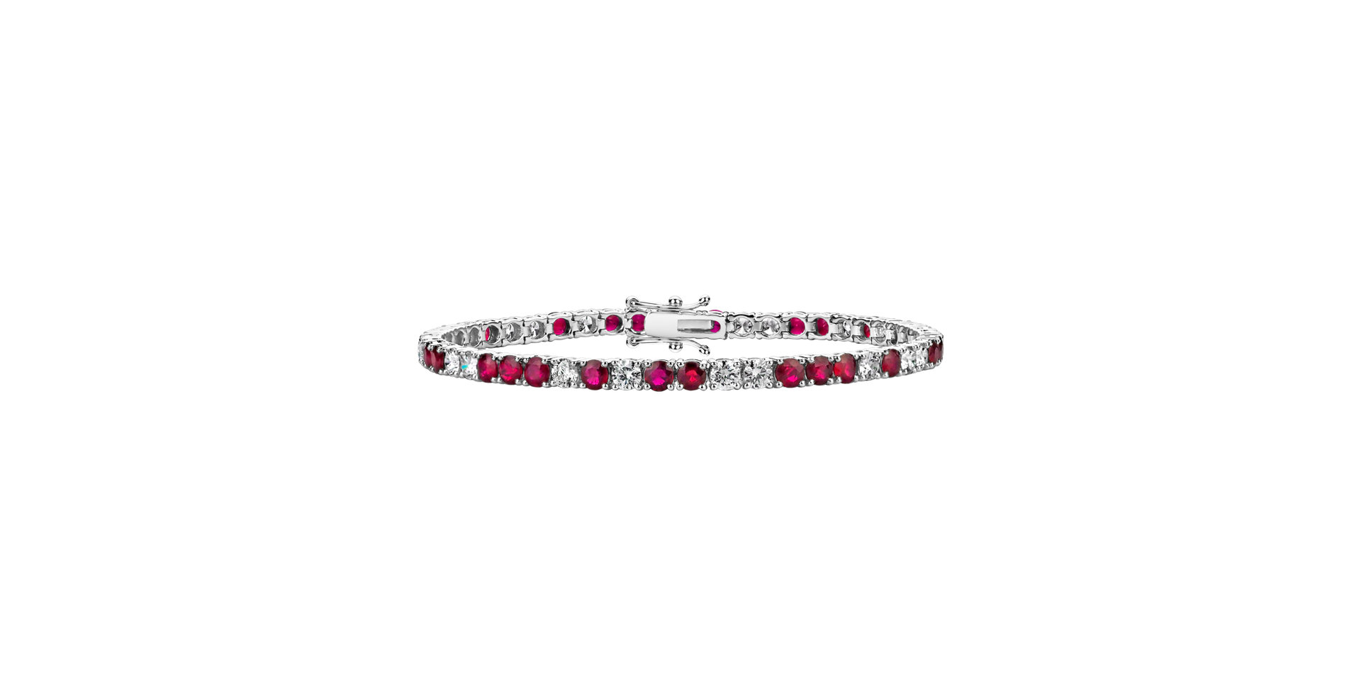 Diamond bracelet with Ruby Belissia