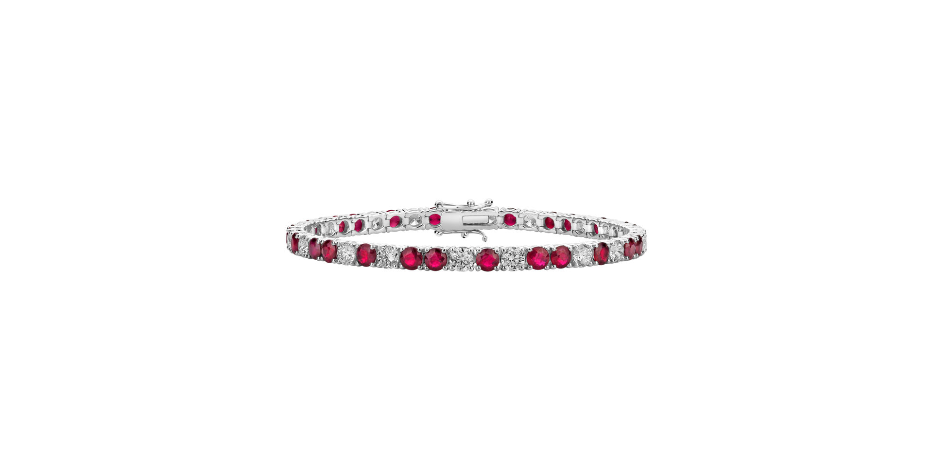 Diamond bracelet with Ruby Belissia