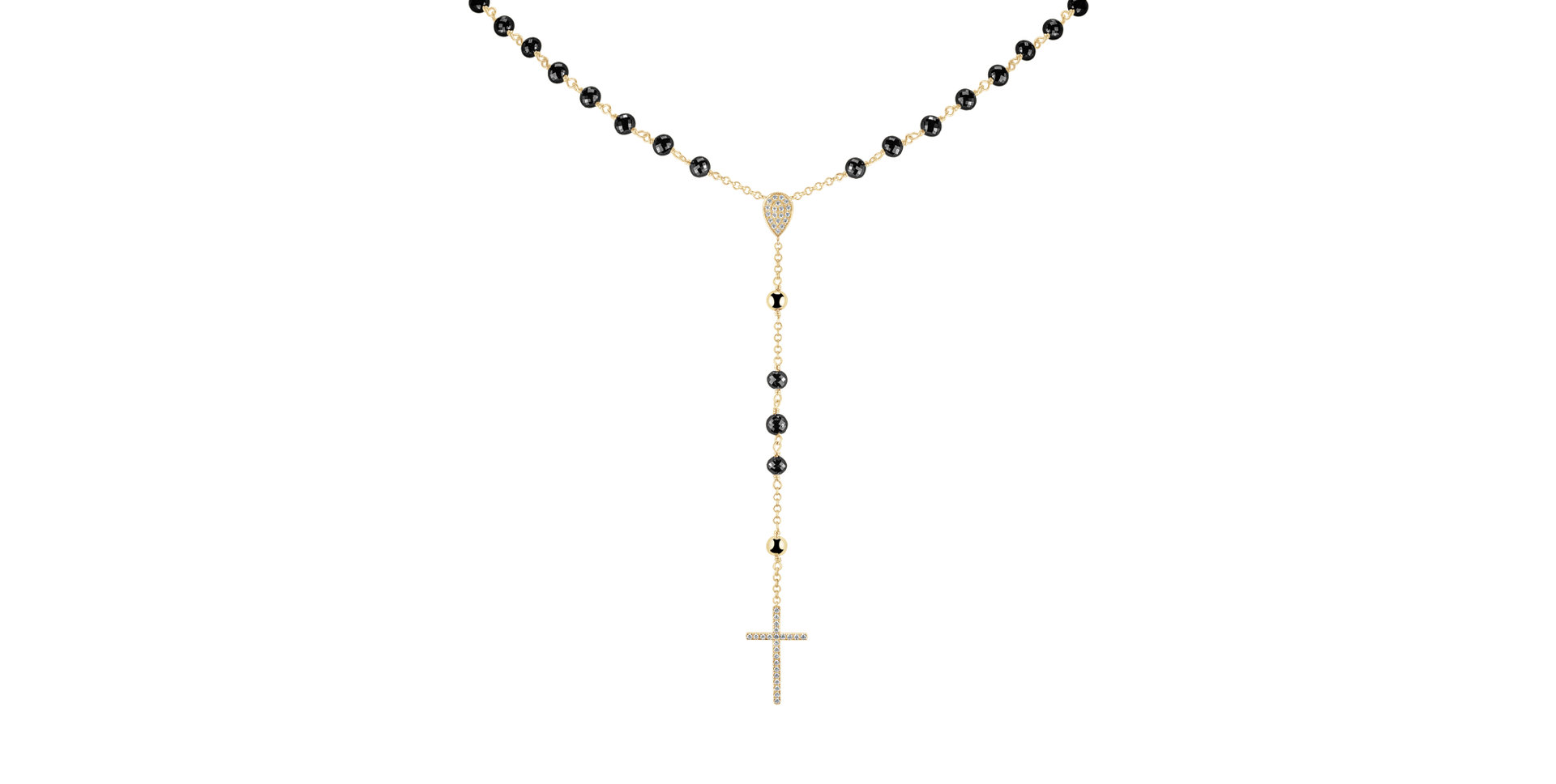 Diamond necklace Elegant Cross