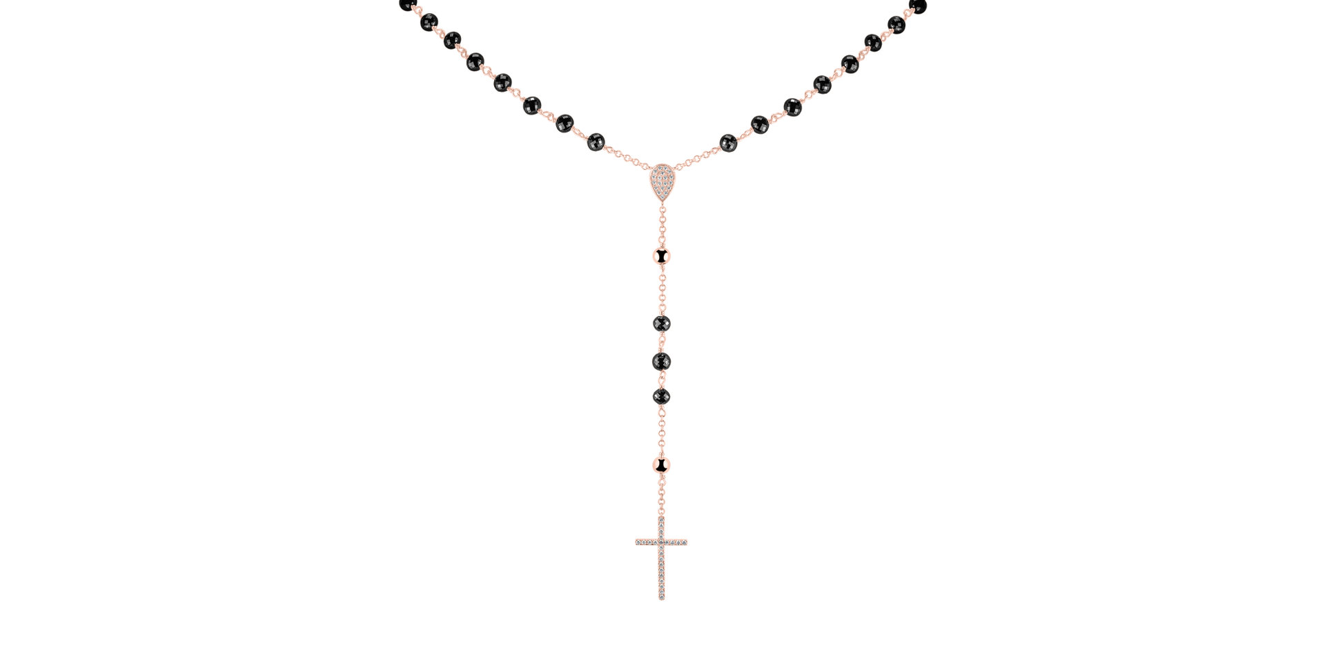 Diamond necklace Elegant Cross