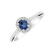 Diamond ring with Sapphire Madison4
