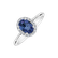 Diamond ring with Sapphire Princess Wish4