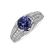 18ct white gold diamond ring with Tanzanite Andromeda Dream4
