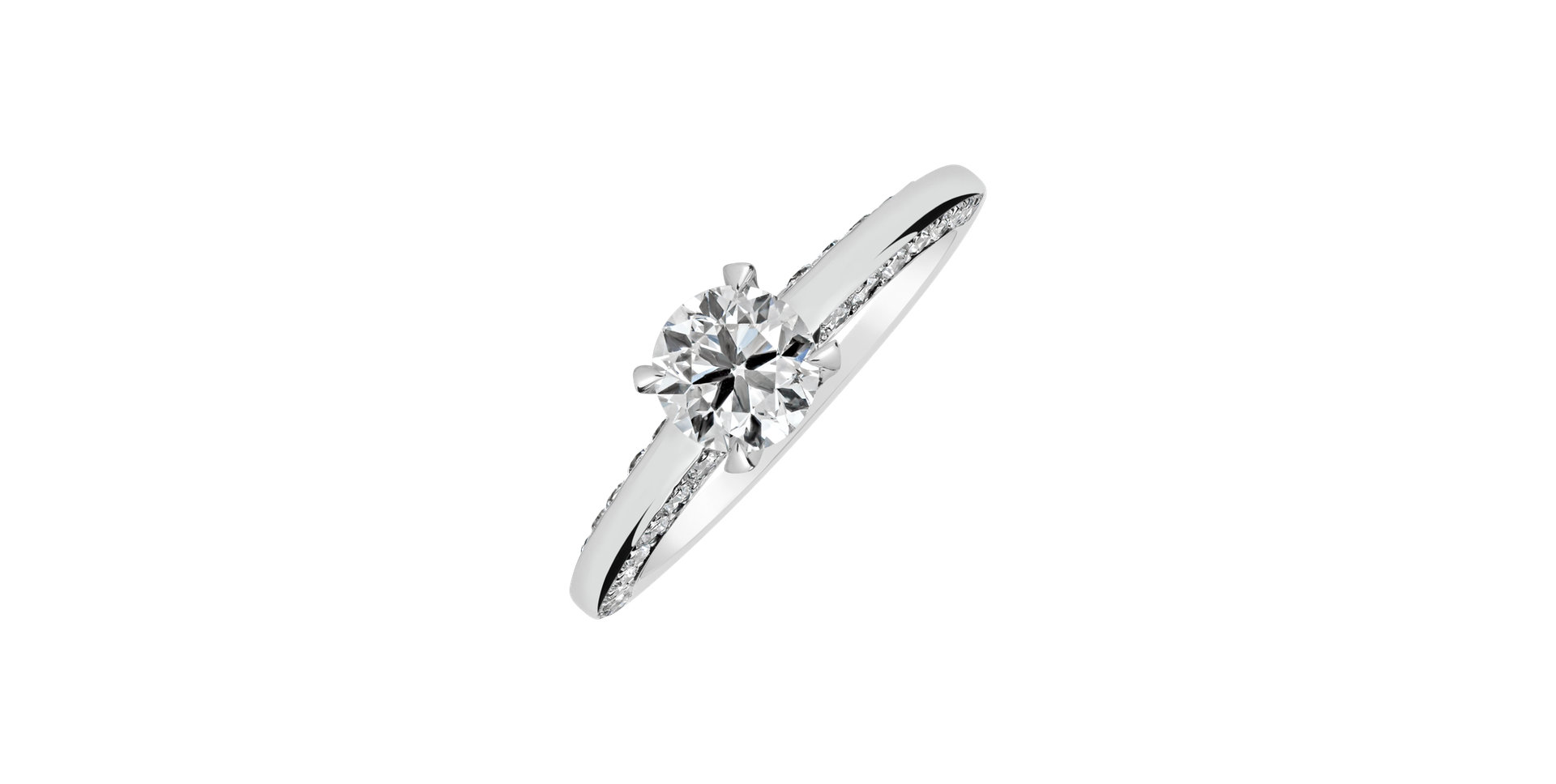 18ct white gold diamond ring Power of Love