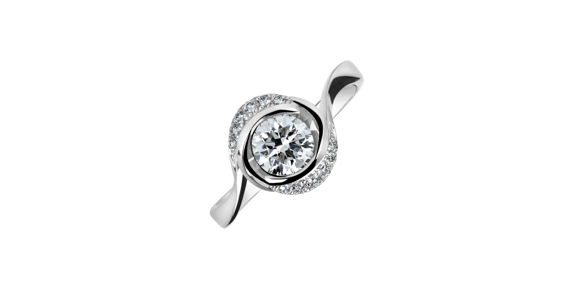 18ct white gold diamond ring Devoted Glow