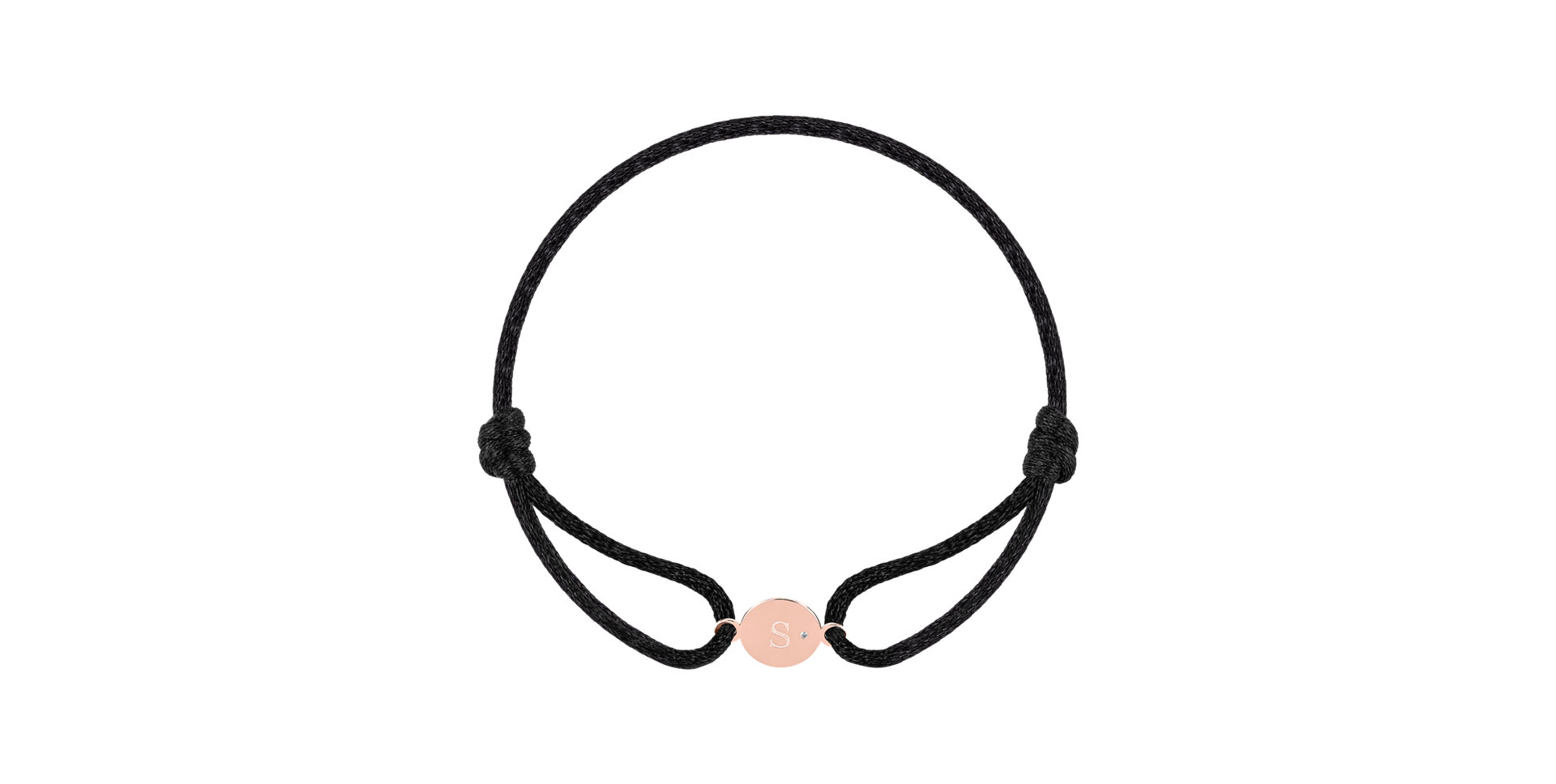 Diamond bracelet Circle Letter S