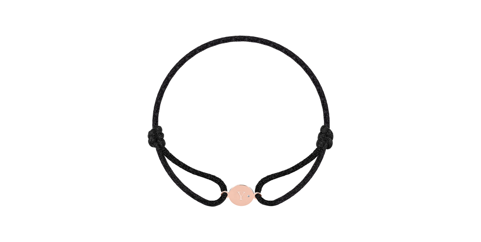 Diamond bracelet Circle Letter Y
