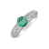 Diamond ring with Emerald Proud Desire4