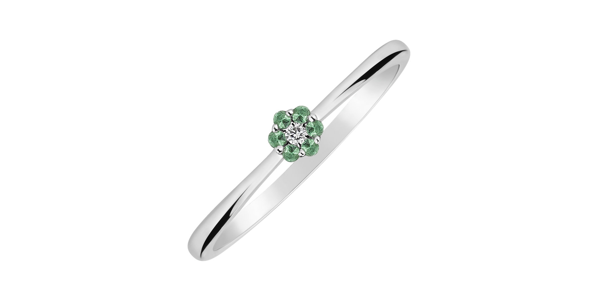 Diamond ring with Sapphire Shiny Constellation