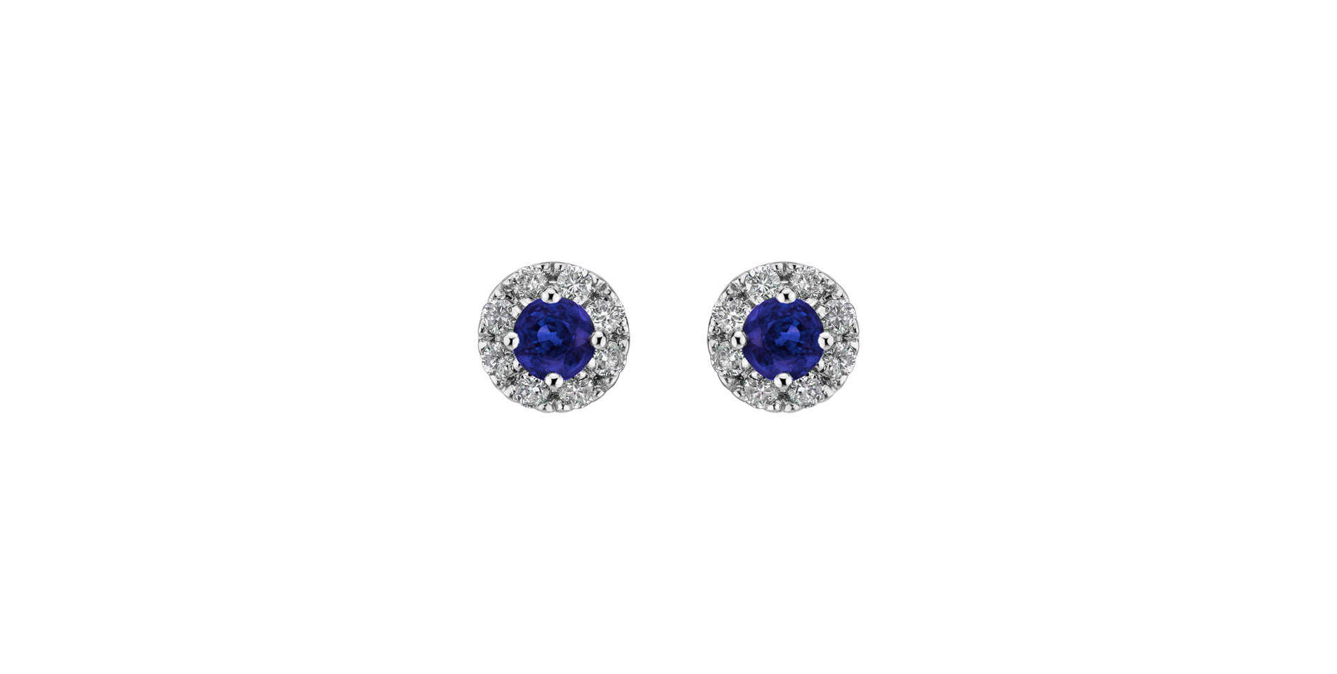 Diamond earrings with Sapphire Everyday Glow