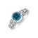 Ring with blue and white diamonds Infinite Focus3