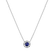 Diamond necklace with Sapphire Curvy Wish4