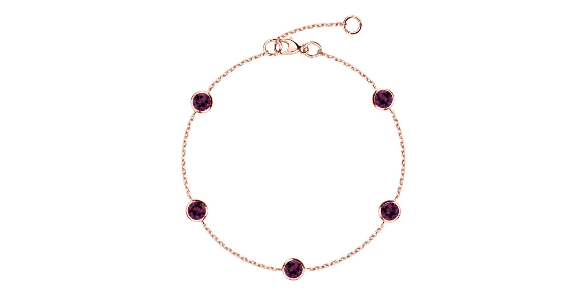 Bracelet with Rhodolite Roggeveen