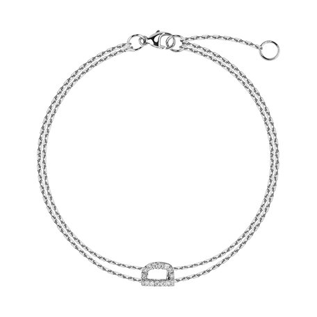 14ct white gold diamond bracelet Brilliant necklace Waterfall Heaven