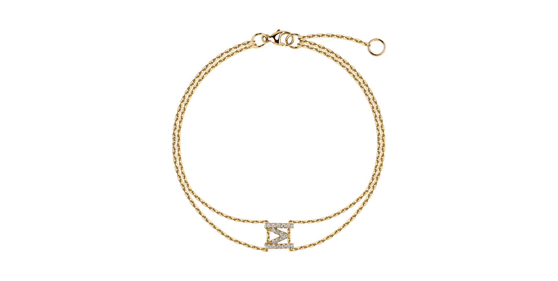 14ct yellow gold diamond bracelet Brilliant necklace Waterfall Heaven